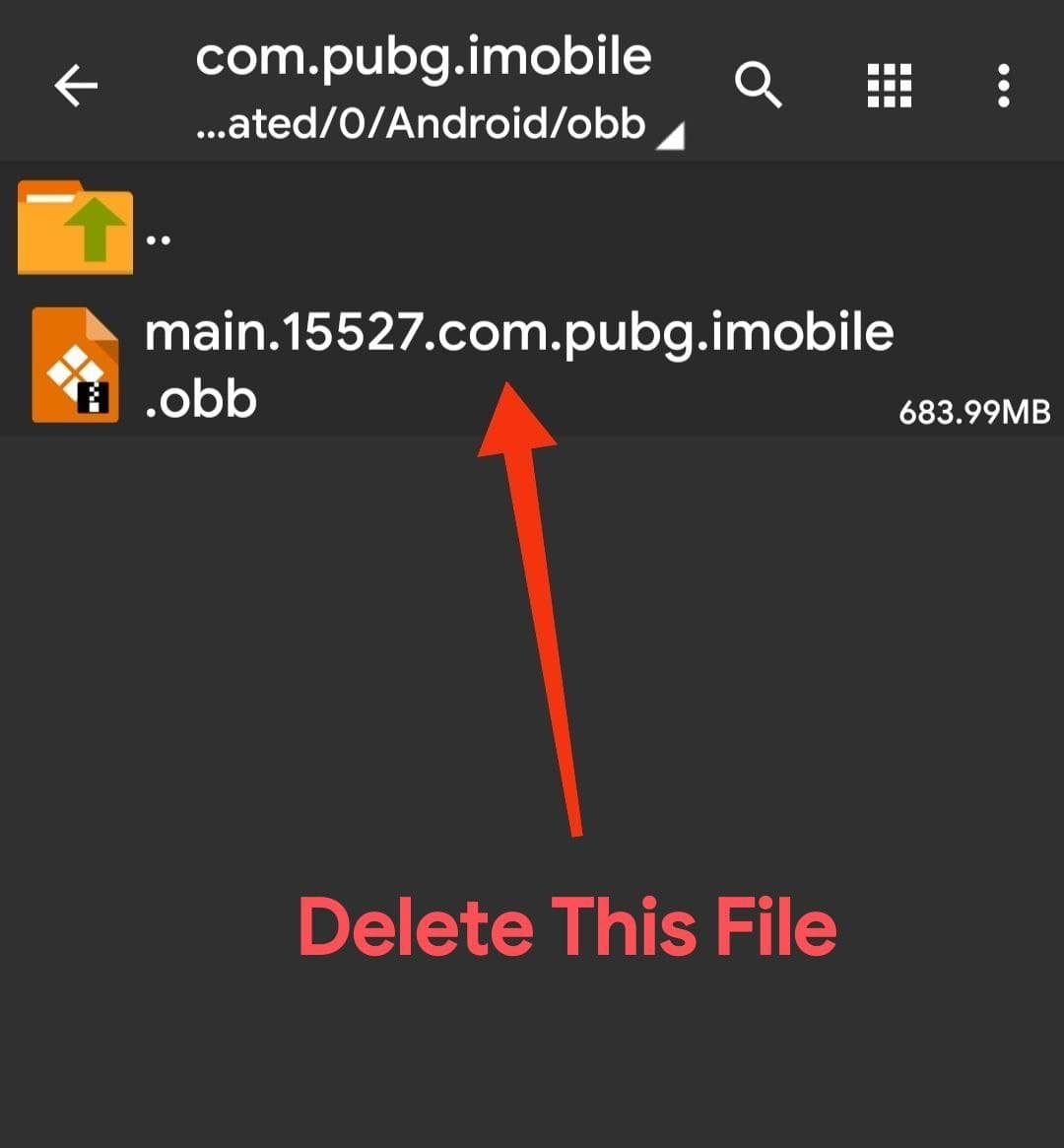 Delete Old OBB File